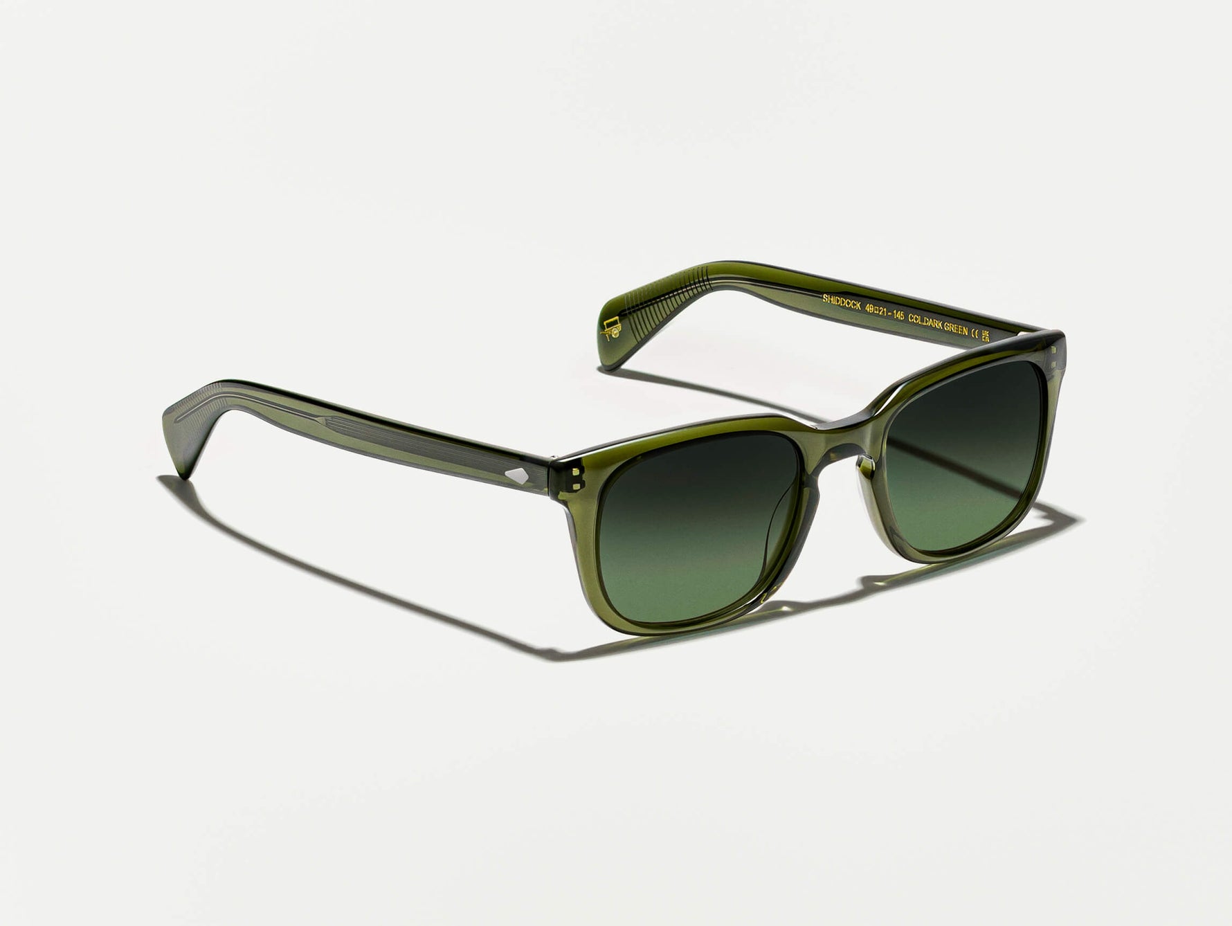 Lo SHIDDOCK SUN in Dark Green con lenti colorate Forest Wood