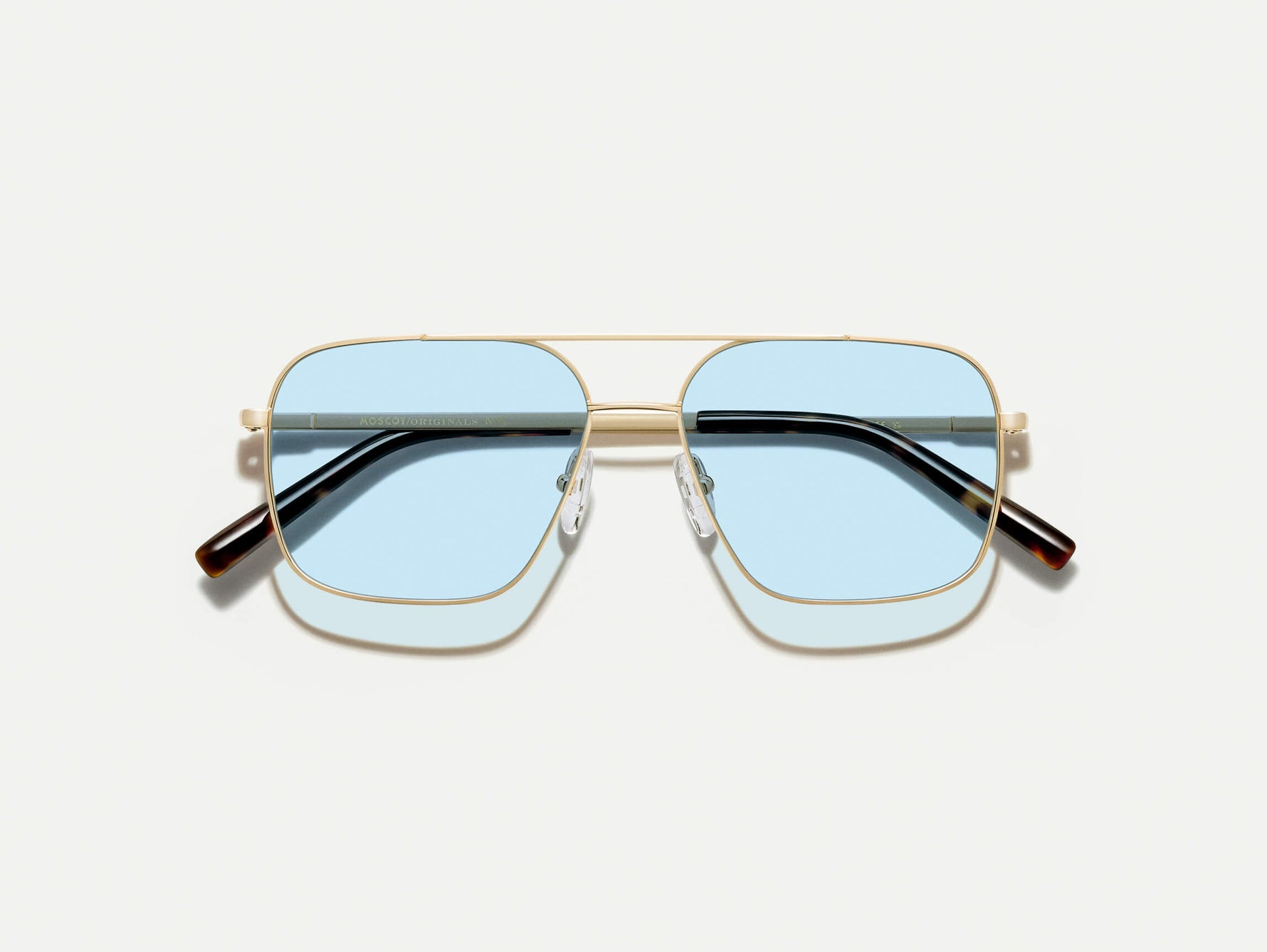#color_bel air blue | The SHTARKER in Gold with Bel Air Blue Tinted Lenses