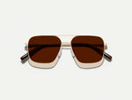 The SHTARKER SUN in Gold with Cosmitan Brown Lenses