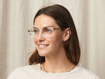 Model is wearing The LEMTOSH-TT-SE in size 46 in Crystal/Gold